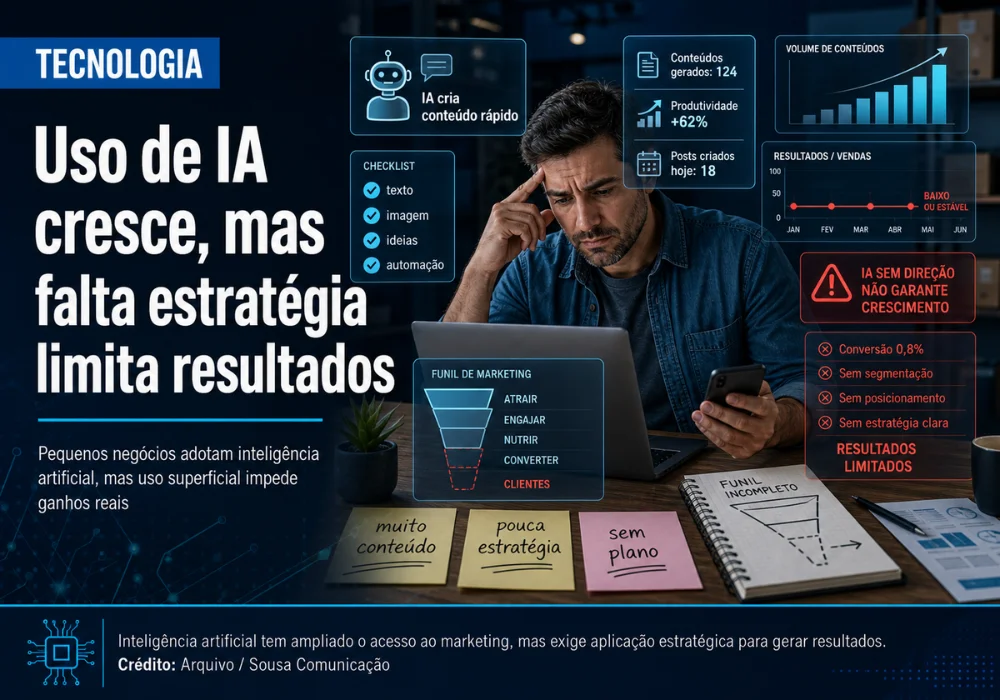 O uso de IA cresce, mas a falta de estratégia limita resultados