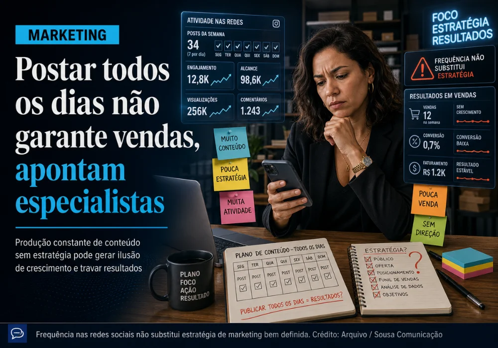 Postar todos os dias não garante vendas, apontam especialistas