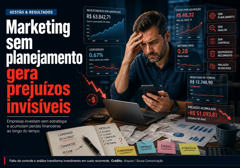 Marketing sem planejamento gera prejuízos invisíveis