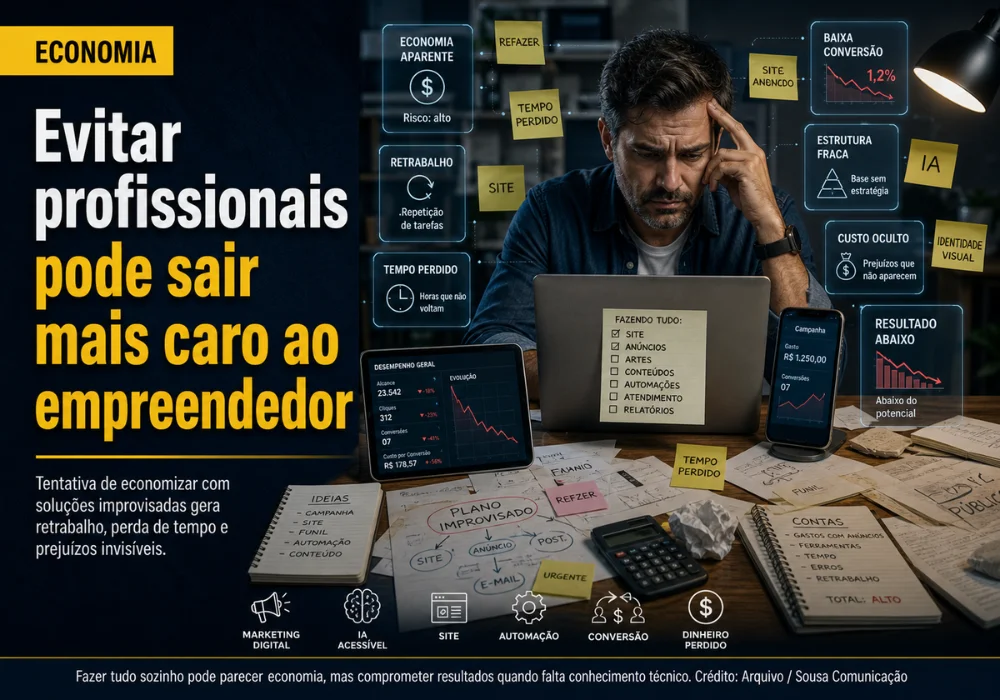 Evitar profissionais pode sair mais caro ao empreendedor